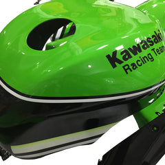 Kawasaki ZX-10R 2004-2005 Green Black Green Claw Style B fairing kit side layout with logos-image 3