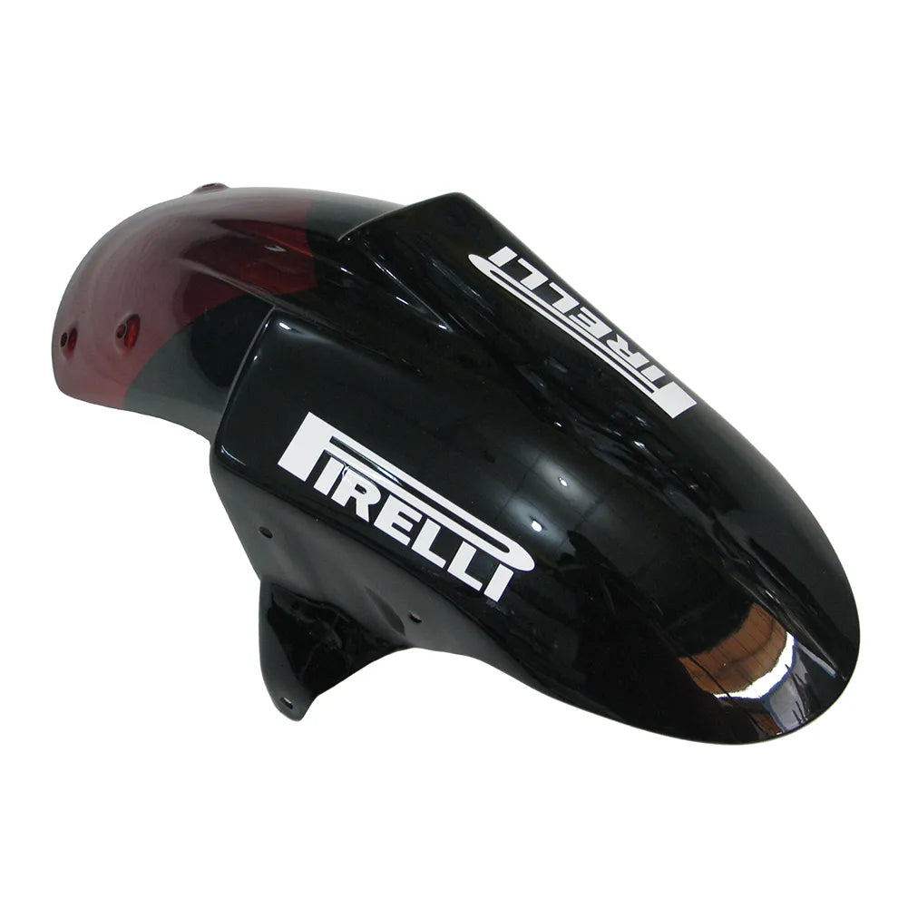Kawasaki ZX-10R 2006-2007 Pearl Red Crown fairing component detail with logos-image 1