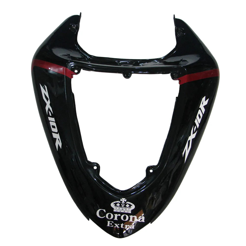 Kawasaki ZX-10R 2006-2007 Pearl Red Crown fairing component detail with logos-image 8