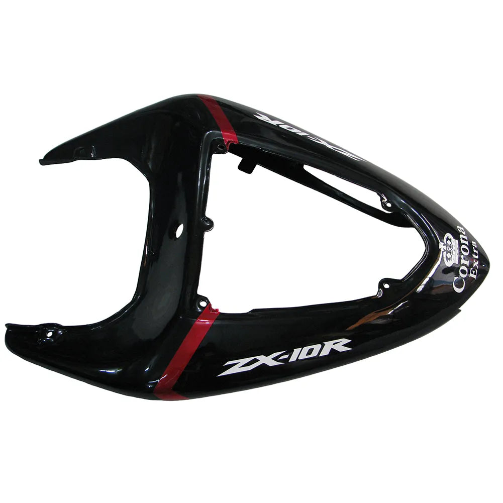 Kawasaki ZX-10R 2006-2007 Pearl Red Crown fairing component detail with logos-image 9