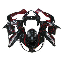 Kawasaki ZX-10R 2006-2007 Pearl Red Crown tail fairing with logos