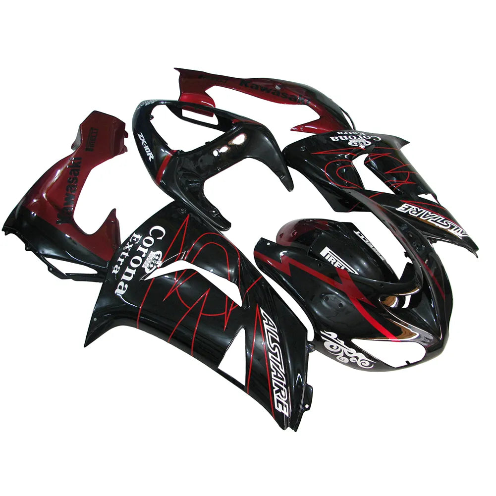 Kawasaki ZX-10R 2006-2007 Pearl Red Crown front fender with logos