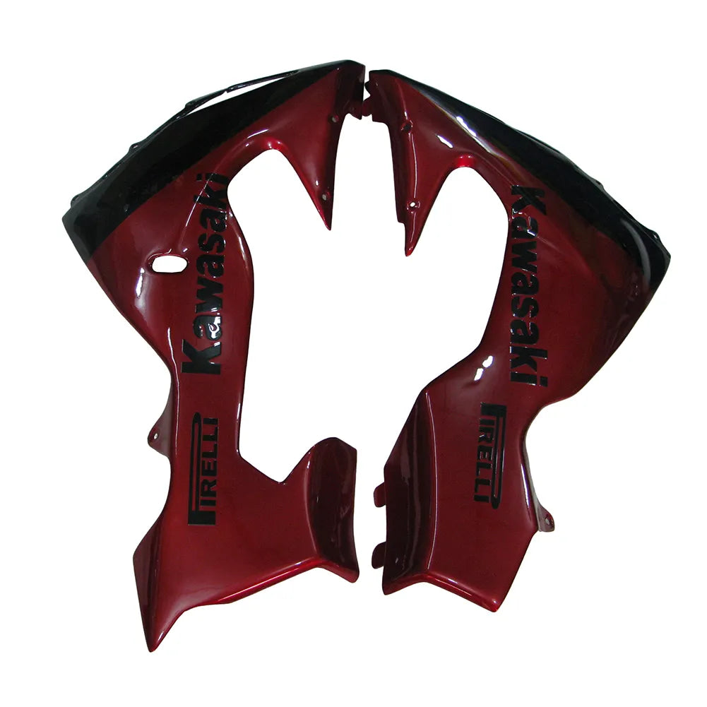 Kawasaki ZX-10R 2006-2007 Pearl Red Crown fairing component detail with logos-image 11