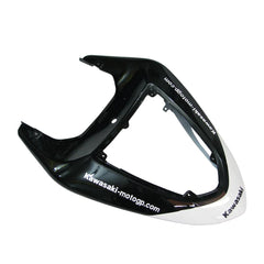 Kawasaki ZX-10R 2006-2007 White Black Green Claw fairing component detail with logos-image 3