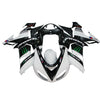 Kawasaki ZX-10R 2006-2007 White Black Green Claw Fairing Kit with Logos