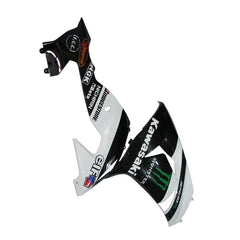 Kawasaki ZX-10R 2006-2007 White Black Green Claw tail fairing with logos