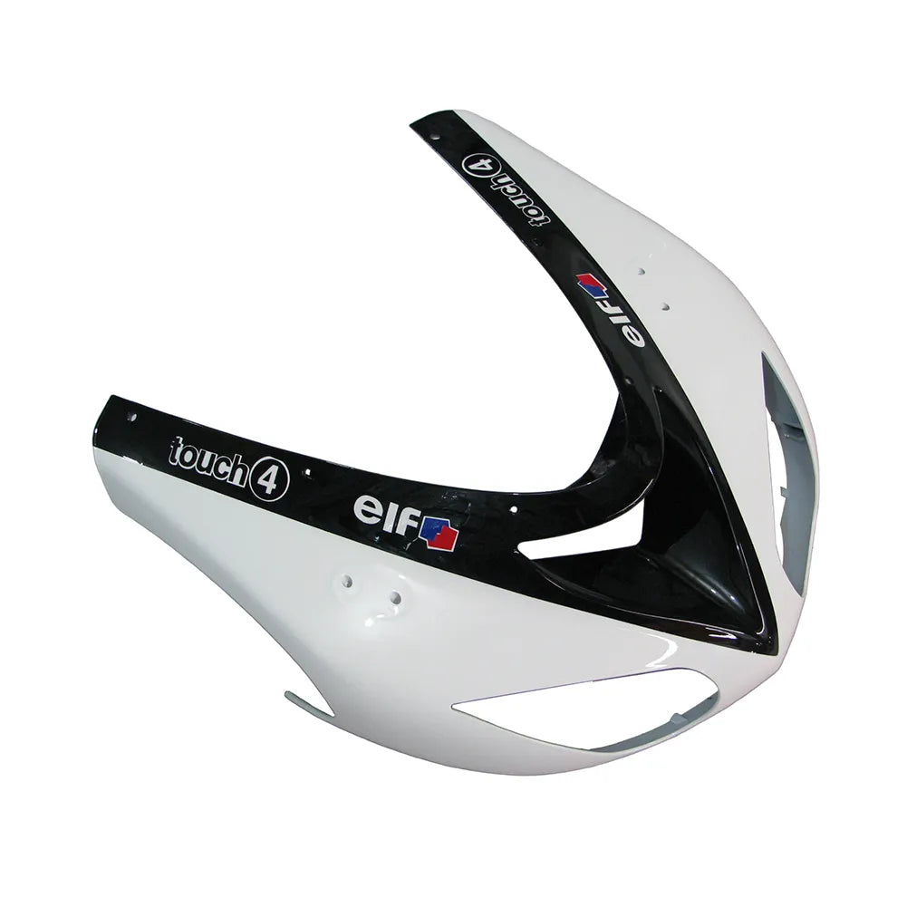 Kawasaki ZX-10R 2006-2007 White Black Green Claw front fender with logos
