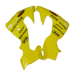 Kawasaki ZX-10R 2006-2007 Yellow Black White Raindrop fairing component detail with logos-image 4