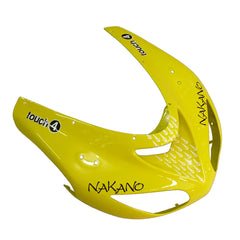 Kawasaki ZX-10R 2006-2007 Yellow Black White Raindrop fairing component detail with logos-image 8
