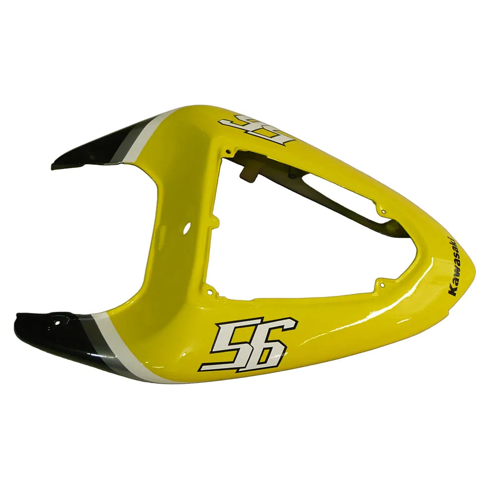 Kawasaki ZX-10R 2006-2007 Yellow Black White Raindrop fairing component detail with logos-image 11