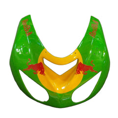 Kawasaki ZX-10R 2006-2007 Green Yellow Red Bull Edition front nose fairing with logos