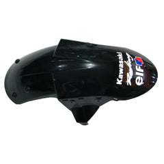 Kawasaki ZX-10R 2006-2007 Green Black Style A fairing component detail with logos-image 8