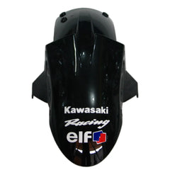 Kawasaki ZX-10R 2006-2007 Green Black Style A fairing component detail with logos-image 9