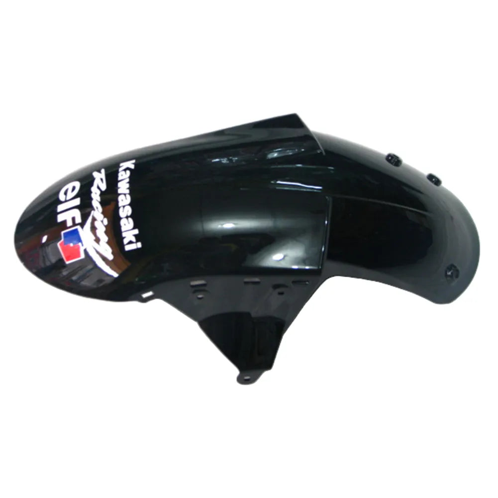 Kawasaki ZX-10R 2006-2007 Green Black Style A fairing component detail with logos-image 10
