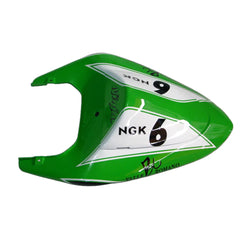 Kawasaki ZX-10R 2006-2007 Green Black Style A fairing component detail with logos-image 11