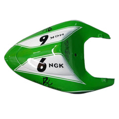 Kawasaki ZX-10R 2006-2007 Green Black Style A fairing component detail with logos-image 13