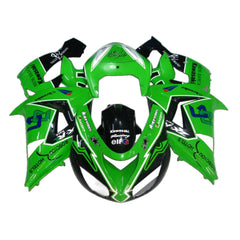 Kawasaki ZX-10R 2006-2007 Green Black Style A tail fairing with logos