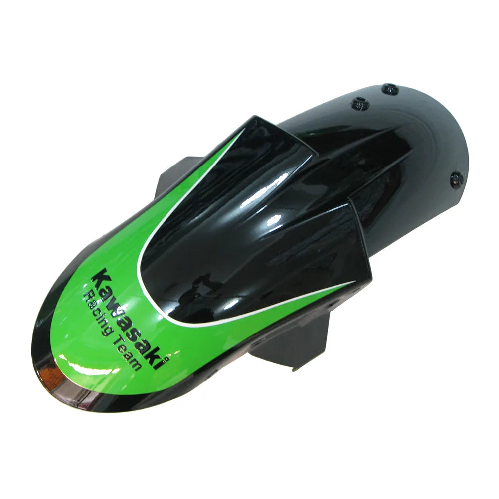 Kawasaki ZX-10R 2006-2007 Green Black Style B front fender with logos