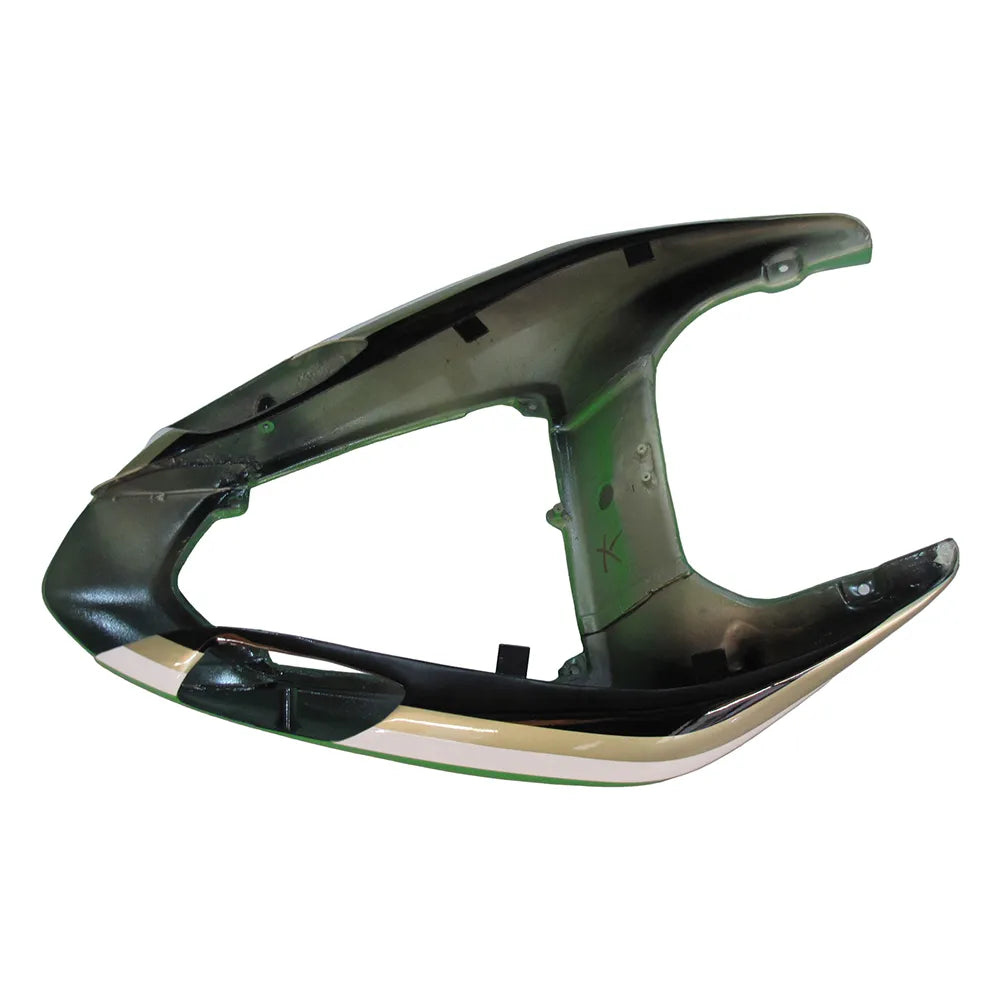 Kawasaki ZX-10R 2006-2007 Green Black White Raindrop fairing component detail with logos-image 8