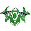 Kawasaki ZX-10R 2006-2007 Green Black White Raindrop Fairing Kit with Logos