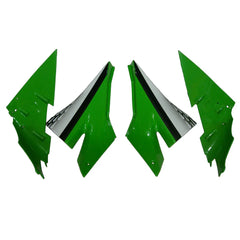 Kawasaki ZX-10R 2006-2007 Green Black Yellow Claw fairing component detail with logos-image 6