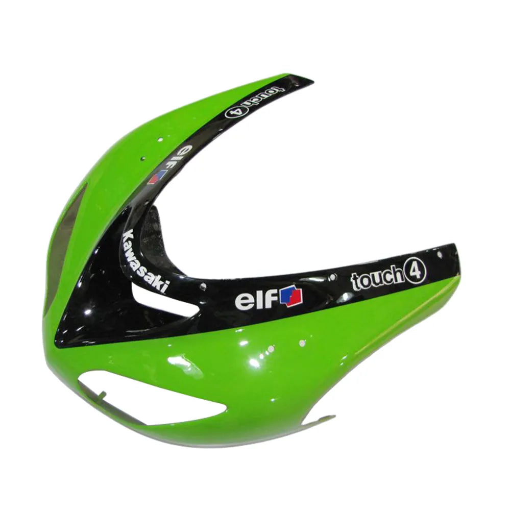 Kawasaki ZX-10R 2006-2007 Green Black Green Claw front fender with logos