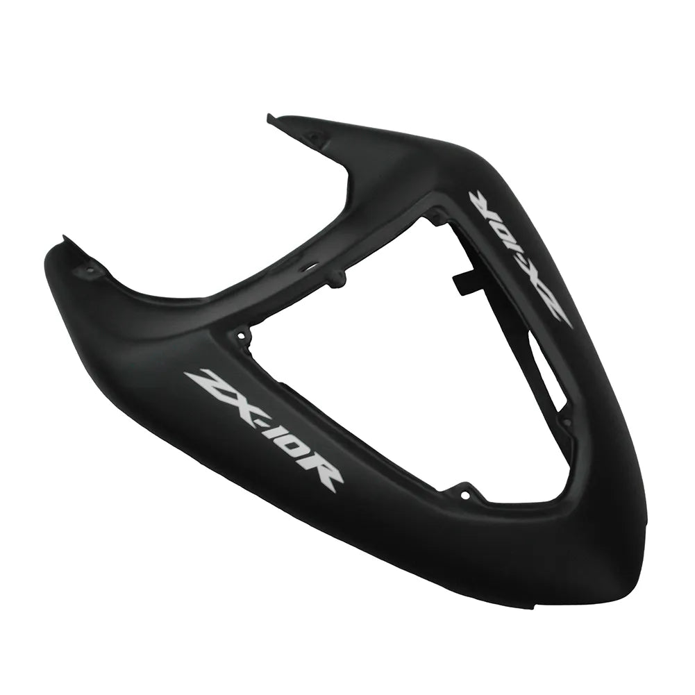 Kawasaki ZX-10R 2006-2007 Matte Black fairing component detail with logos-image 3