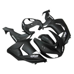 Kawasaki ZX-10R 2006-2007 Matte Black left side fairing panel with logos