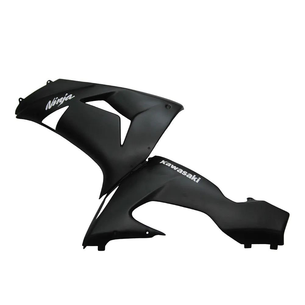 Kawasaki ZX-10R 2006-2007 Matte Black front nose fairing with logos