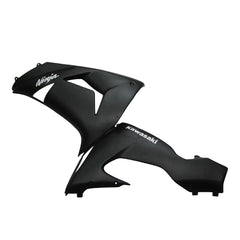 Kawasaki ZX-10R 2006-2007 Matte Black front nose fairing with logos