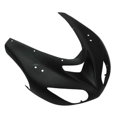 Kawasaki ZX-10R 2006-2007 Matte Black full fairing kit front layout with logos