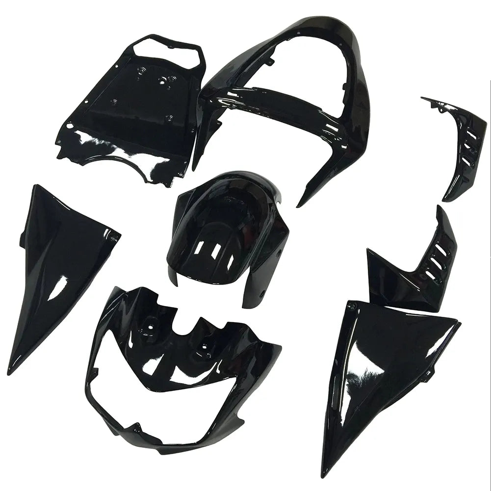 Kawasaki Z1000 2003-2006 Gloss Black full fairing kit set view