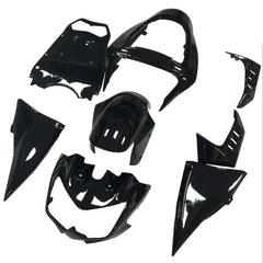 Kawasaki Z1000 2003-2006 Gloss Black full fairing kit set view