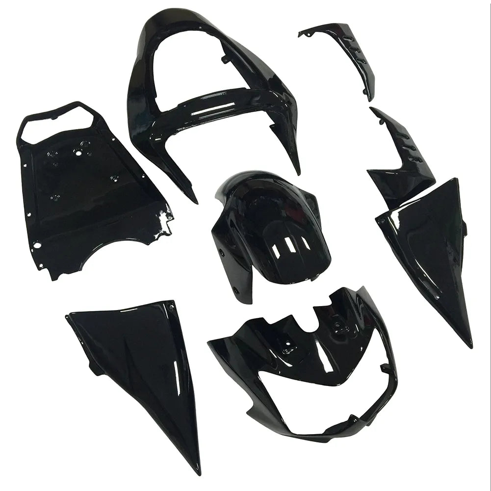 Kawasaki Z1000 2003-2006 Gloss Black fairing kit left side view