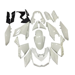 Kawasaki Z1000 2010-2013 Plain White full fairing kit set view