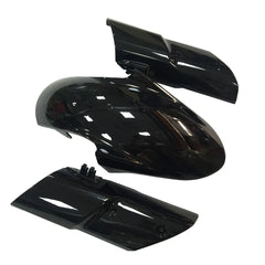 Kawasaki Z1000 2010-2013 Green and Black without Logos tail section fairing detail view 6