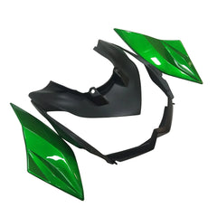 Kawasaki Z1000 2010-2013 Green and Black without Logos tail section fairing side view