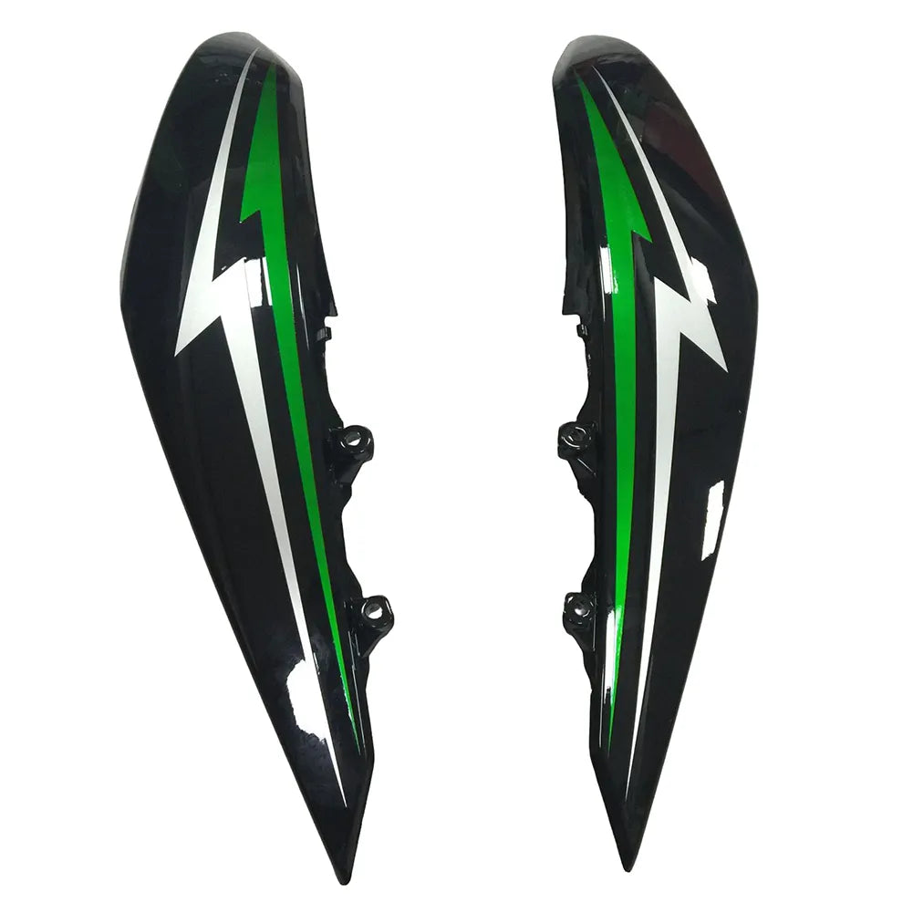 Kawasaki Z1000 2010-2013 Green and Black without Logos tail section fairing detail view 2