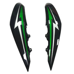 Kawasaki Z1000 2010-2013 Green and Black without Logos tail section fairing detail view 2