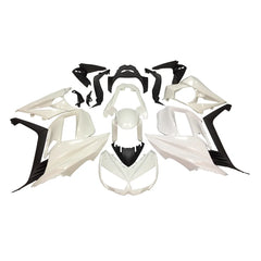 Kawasaki Z1000SX 2010-2015 Plain White full fairing kit set view