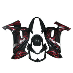 Kawasaki ER6F/Ninja650R Red Flame fairing kit detail detail view 1