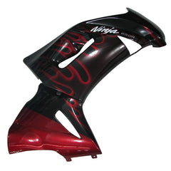 Kawasaki ER6F/Ninja650R Red Flame fairing kit detail detail view 4
