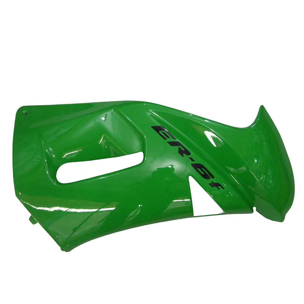 Kawasaki Ninja 650R / ER-6F 2006-2008 Green and Black tail section fairing rear view