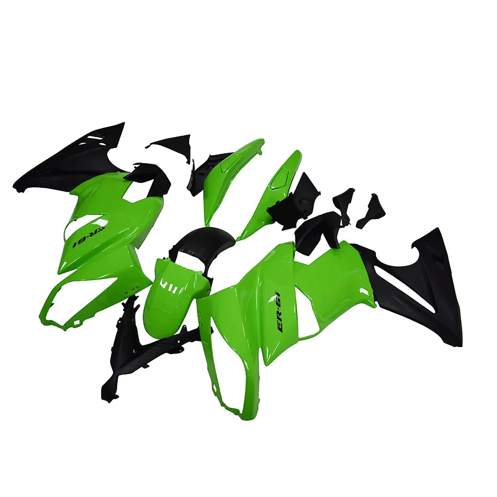 Kawasaki Ninja 650R / ER-6F 2009-2011 Green fairing kit front view