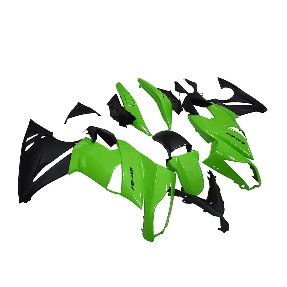Kawasaki Ninja 650R / ER-6F 2009-2011 Green fairing kit left side view