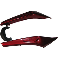Kawasaki Ninja 650R / ER-6F 2009-2011 Pearl Red and Black tail section fairing detail view 9