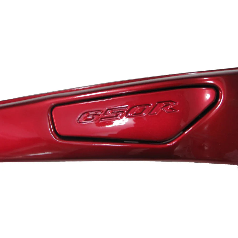 Kawasaki Ninja 650R / ER-6F 2009-2011 Pearl Red and Black tail section fairing detail view 2