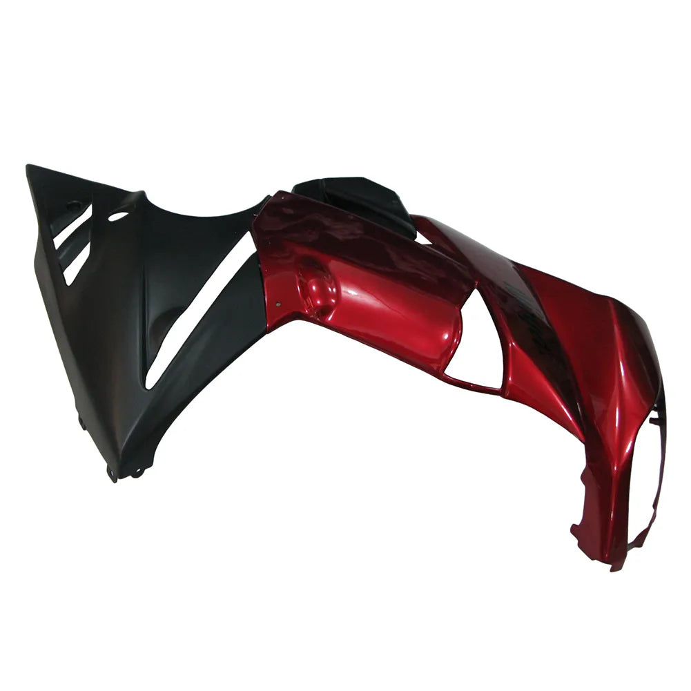 Kawasaki Ninja 650R / ER-6F 2009-2011 Pearl Red and Black tail section fairing detail view 3