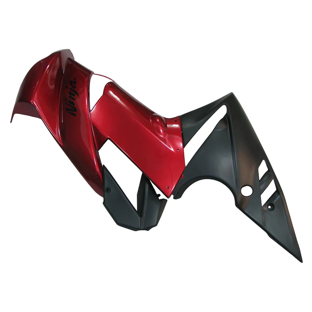 Kawasaki Ninja 650R / ER-6F 2009-2011 Pearl Red and Black tail section fairing detail view 6