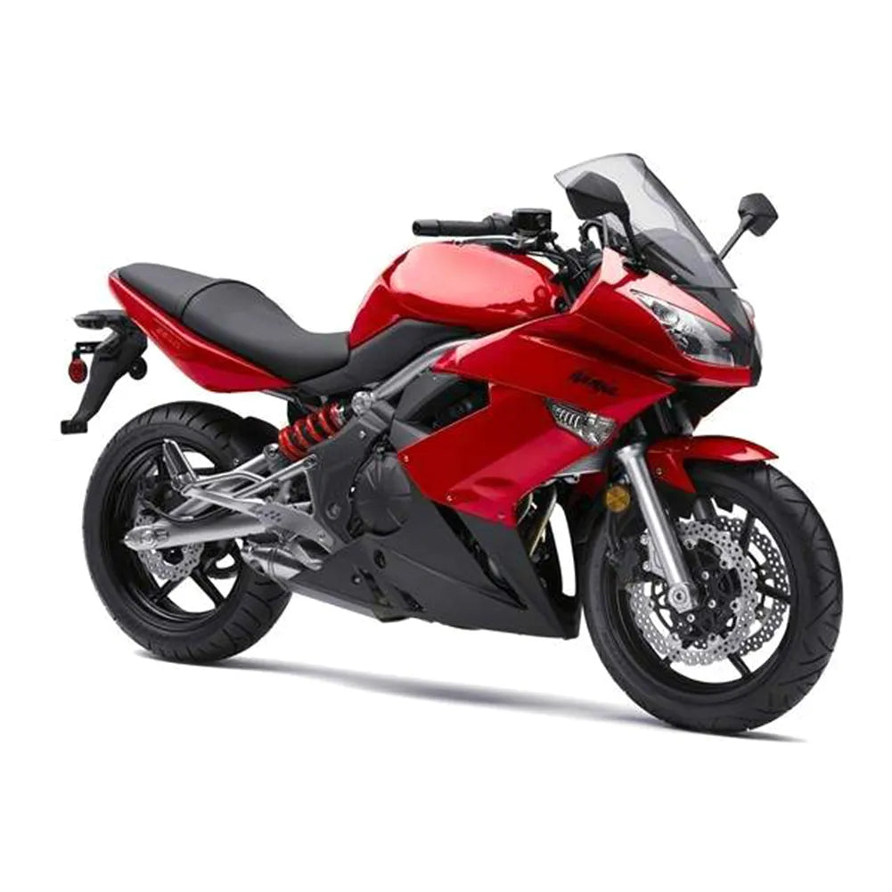Kawasaki Ninja 650R / ER-6F 2009-2011 Pearl Red and Black tail section fairing rear view